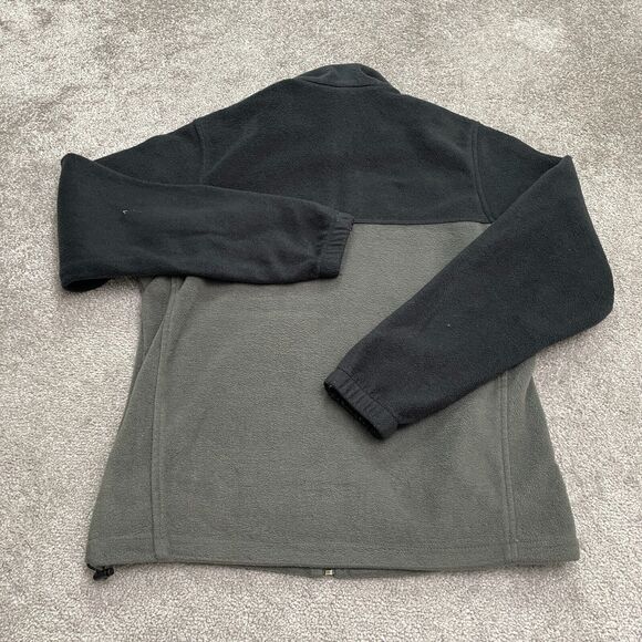 Columbia Steens Mountain Fleece Jacket Mens Medium Gray Black Full Zip Outdoor - Picture 2 of 15